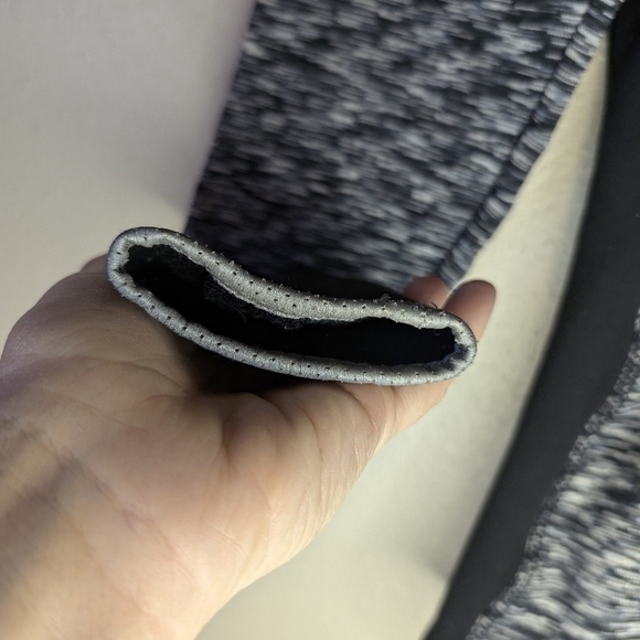 AVALANCHE 1/4 zip hoodie with pony tail & finger holes size Medium  color 🖤 🩶 - Picture 11 of 14